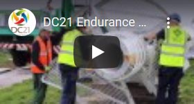 Video of DC21 installing an Endurance E-3120 wind turbine